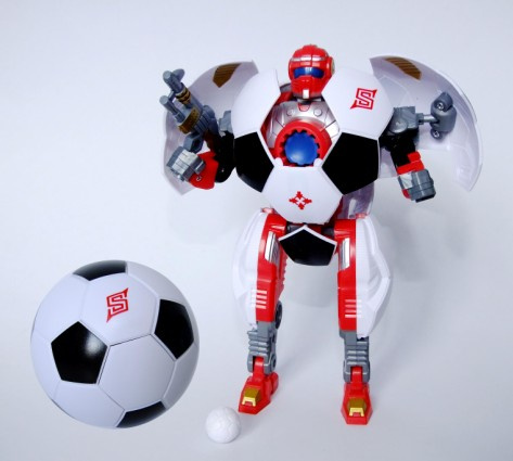 Transforming Action Figure Soccer Robot Toys