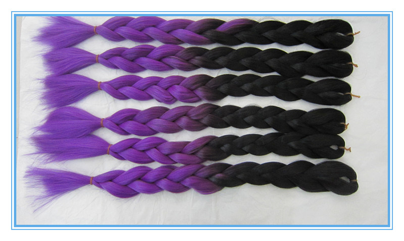 Synthetic Hair X-Pression Two Tone Color, Fancy Color, Use Kanekanlon Fiber From Japan