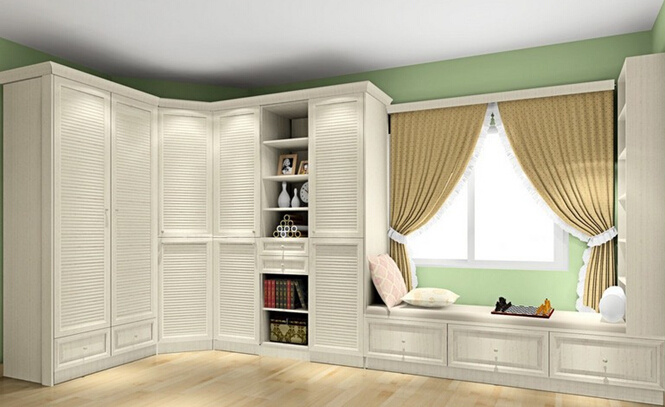 Romantic White Lacquer Closet Wardrobe