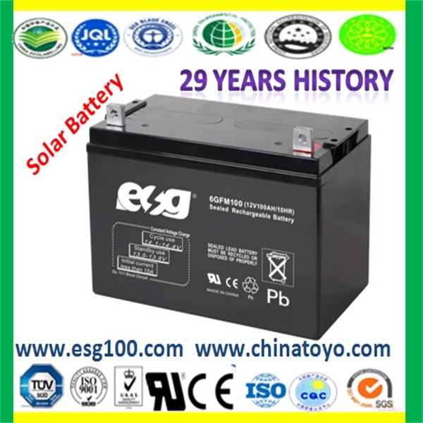 12V100ah Battery Rechargeable Solar Power Battery
