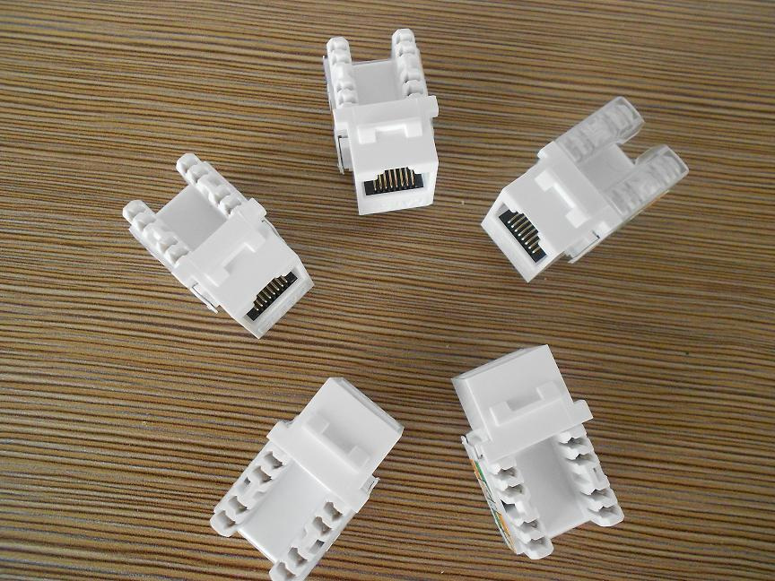 RJ45 CAT6 Keystone Jack With 180 Degree