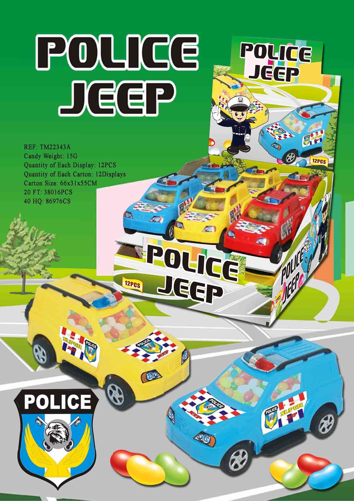 Police Jeep Toy Candy (REF: TM22343A)
