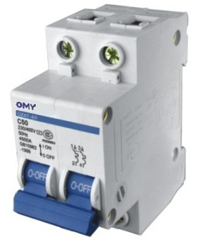 High Sensitive Safety Miniature Circuit Breaker Protector (MCB) - 2p