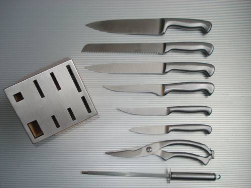 Kitchen Knife With Block (EHB105)