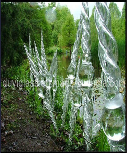 Beautiful Crystal Blown Glass Craft for Park Decoration