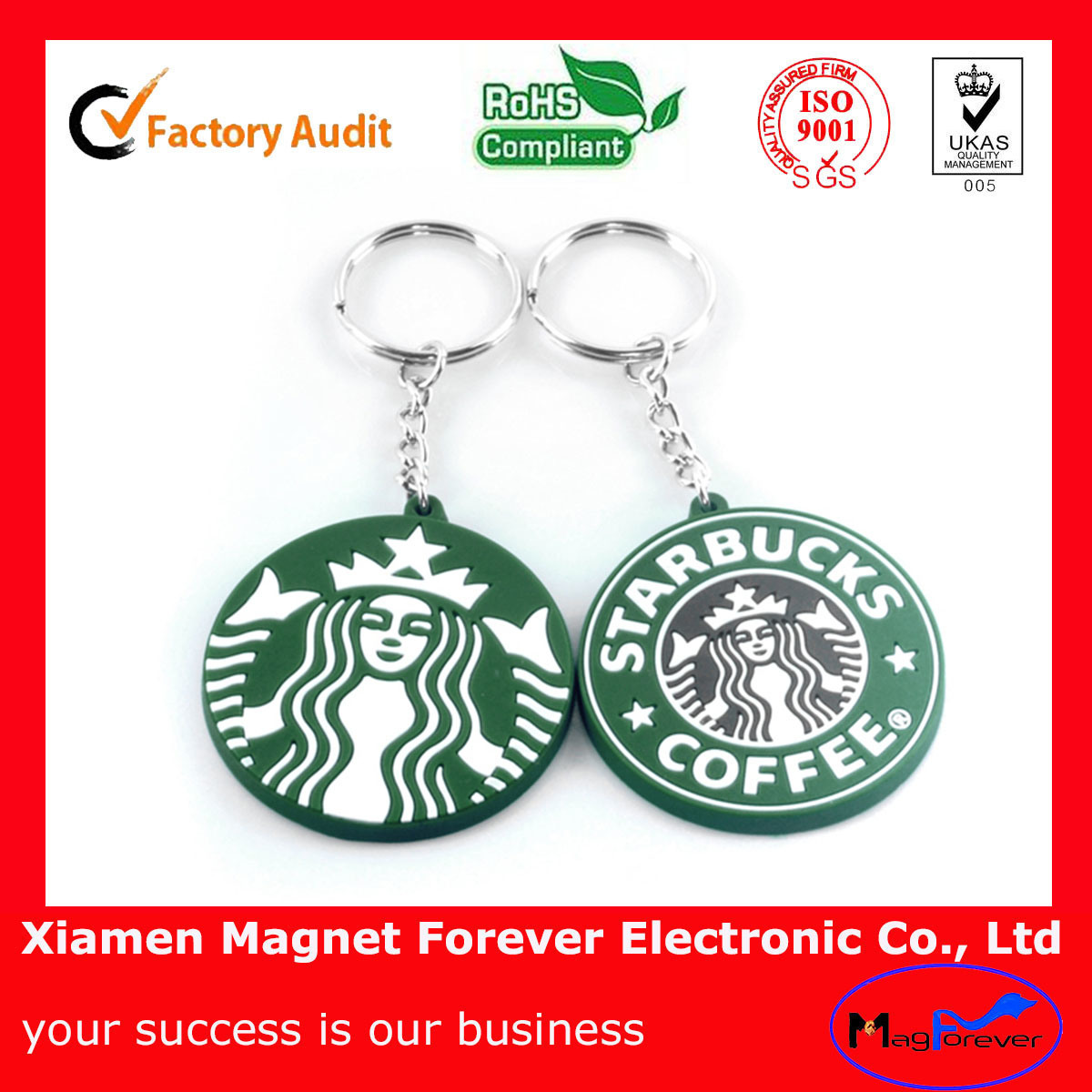 Customized Rubber Key Chain as Souvenir with Your Logo