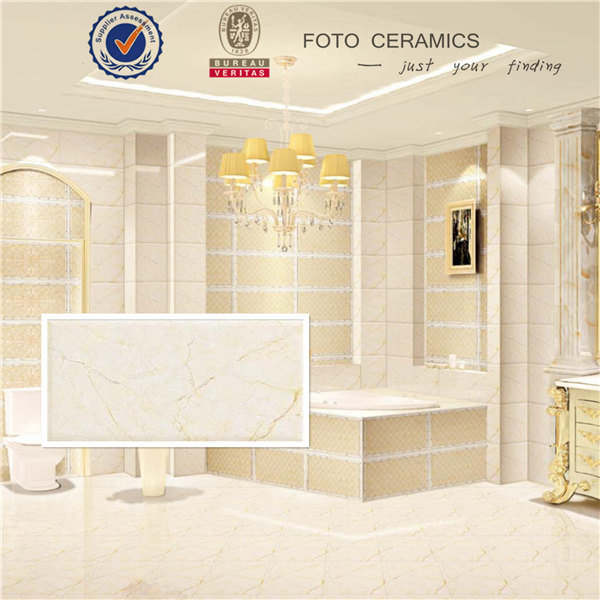 High Quality Beige New Design Bathroom Ceramic Wall Tile