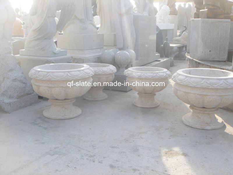 China Granite Flower Pot, Stone Flower Planter, Stone Carving (G-FP05)