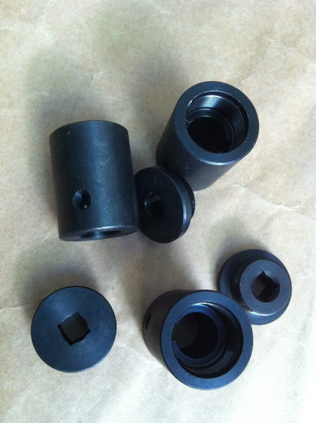 Turned Part With Black Anodizing Finishing