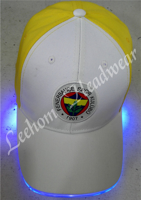 (LPM15109) Circled LED Lights Baseball Caps with Embroidery Patch