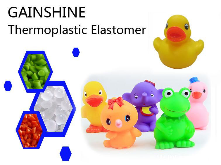 Gainshine Transparency Color TPE Material Manufacturer for Toys S085c-2