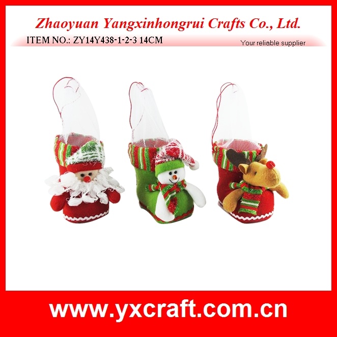 Christmas Decoration (ZY14Y438-1-2-3 14CM) Christmas Mould Shoe