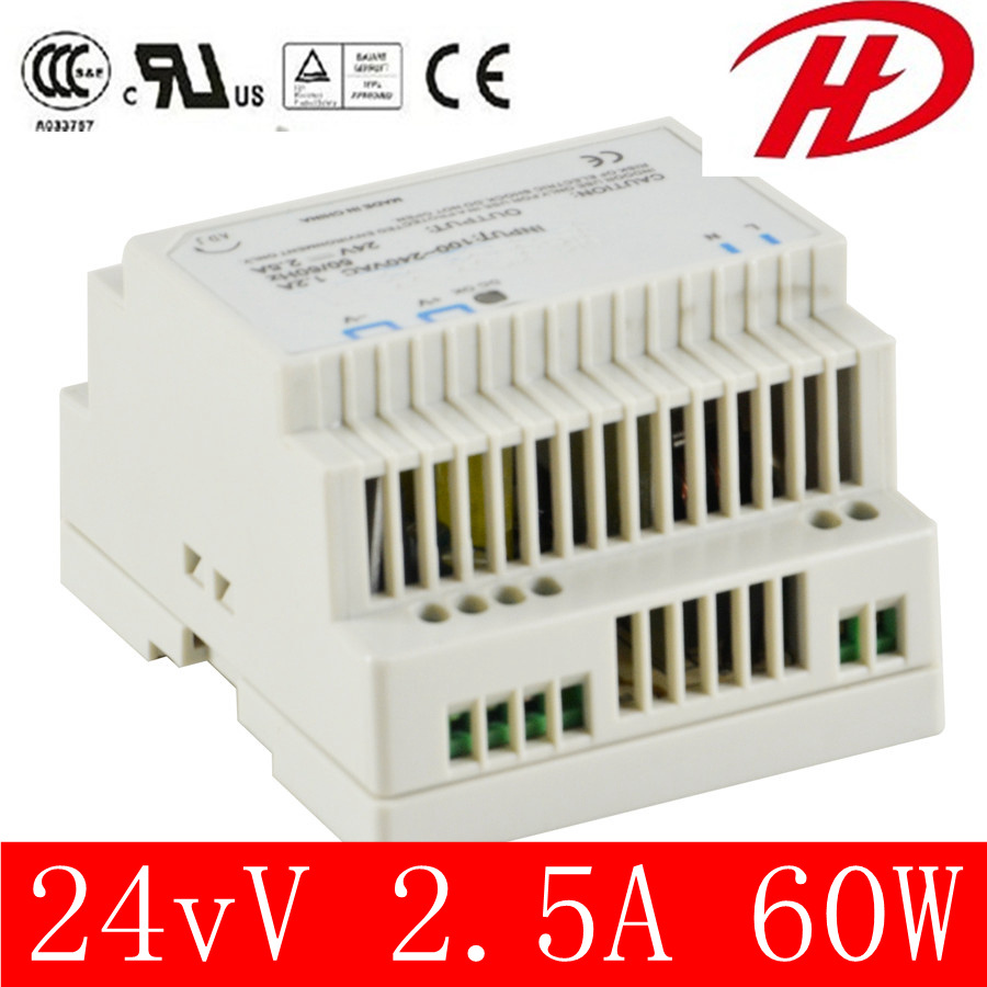 60W 24V 2.5A DIN Rail Power Supply with CE Approved (dr-60W)