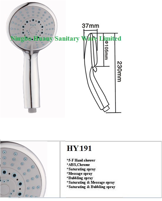 New Shower Head, 5 Function