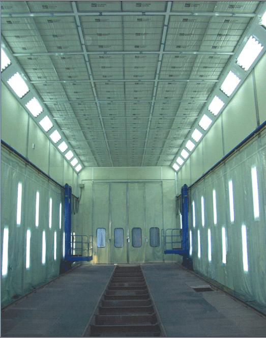 Long Bus Spray Paint Booth, Coating Line Machine