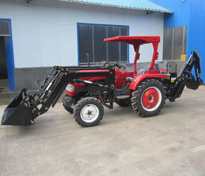 35HP Four Wheeled Mini Tractor with Front End Loader