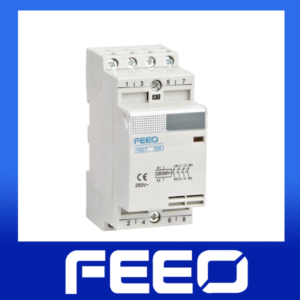 Home Use DIN Rail 4p Modular Contactor
