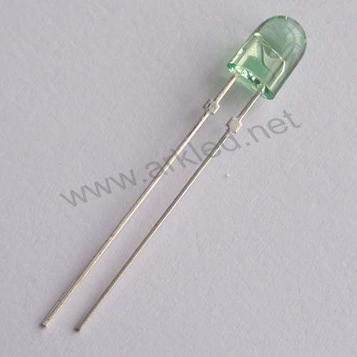 Pure Green 4mm Oval LED Lamp