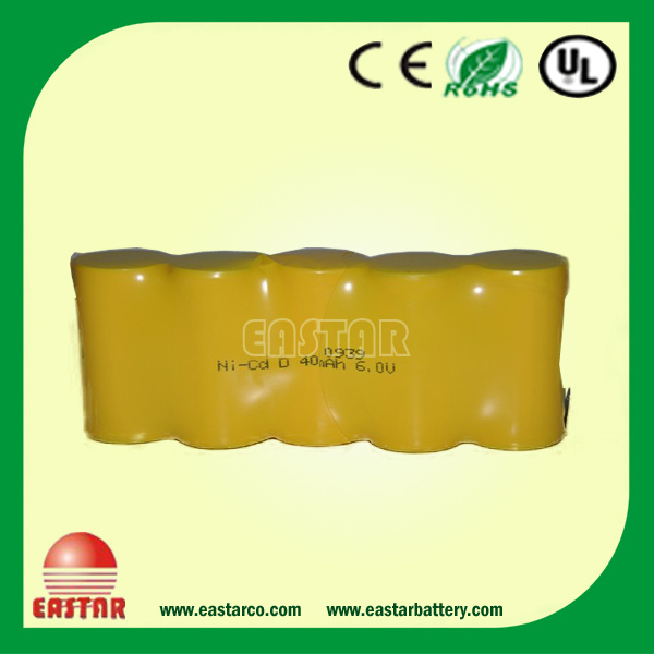 High Temperature Battery Ni-CD Battery C4000mAh 6.0V Lightings