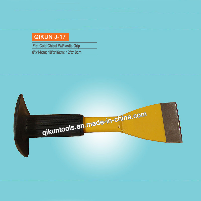 J-17 Plastic Grip Flat Cold Chisel