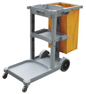 Plastic Multi-Function Cleaning Trolley (YG-39)