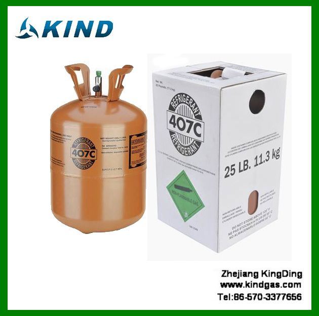 11.3kg/25lbs Disposable Cylinder Mixed Refrigerant Gas R407c Hot Sell