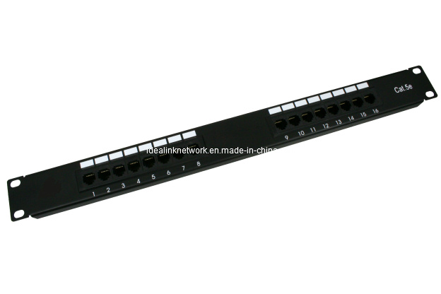 Cat5 16 Port Patch Panel Idealink