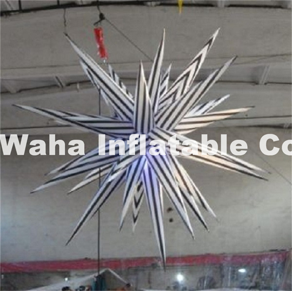 Custom Colorful Multi-Points Inflatable Handing Lighting Star