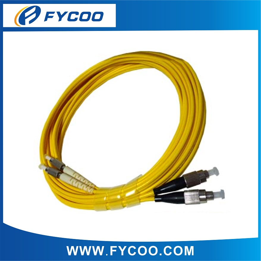 Fiber Optic Patch Cord, DIN-FC, Sm, Duplex, 2.0/3.0mm