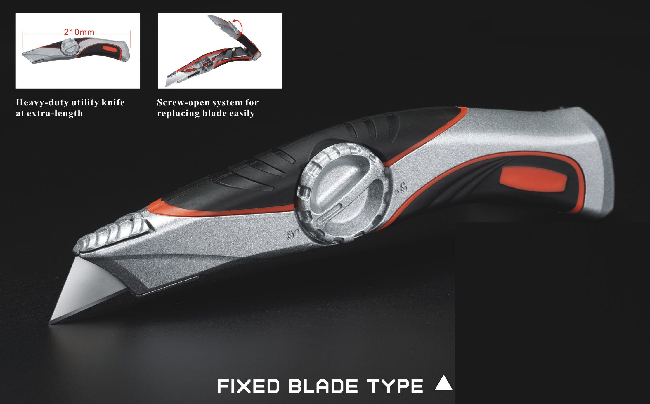 Fixed Blade Type Utility Knife