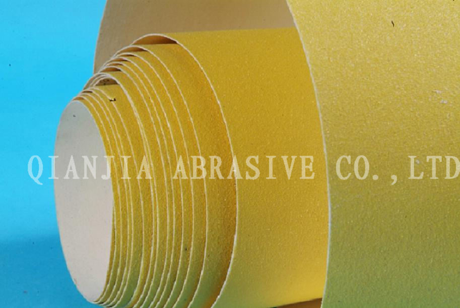 115mm*5m Yellow Color Wood Sanding Paper Roll