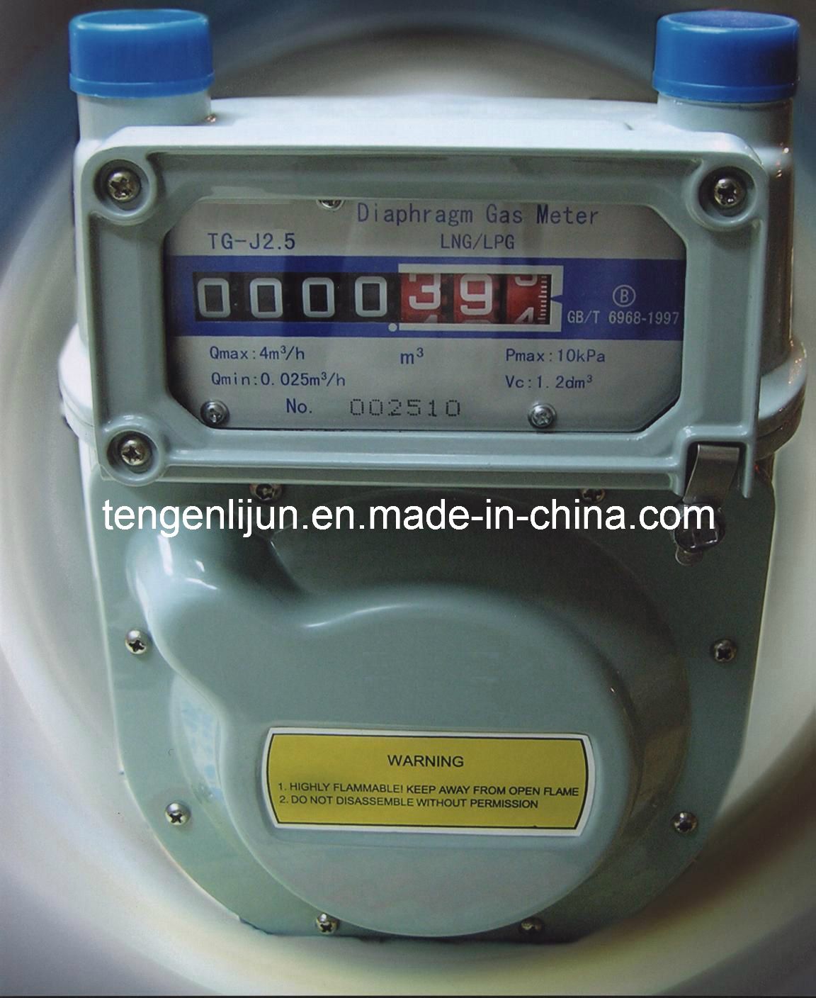 Tg-J1.6, Tg-J2.5 Series Aluminium Case Gas Meter