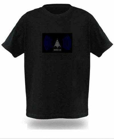 Wi-Fi Detector EL T-Shirt