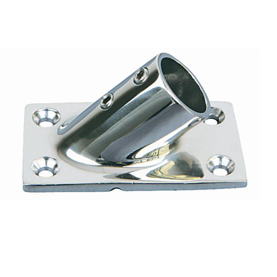 Marine Hardware 45 Degree Rectangular Pipe Base