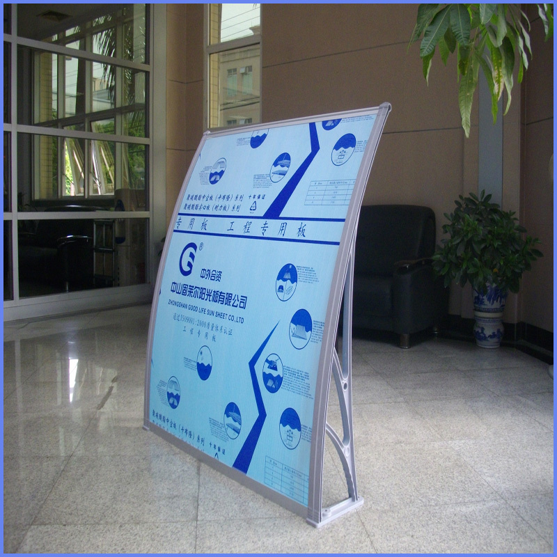 New Design Easy Double Polycarbonate Sheet Door Patio Canopy Awning