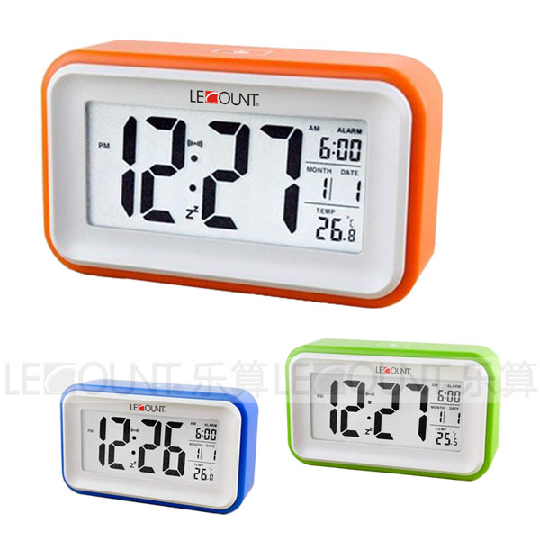 Digital LCD Desk Clock with Gradually Louder Alarming Function (LC968)