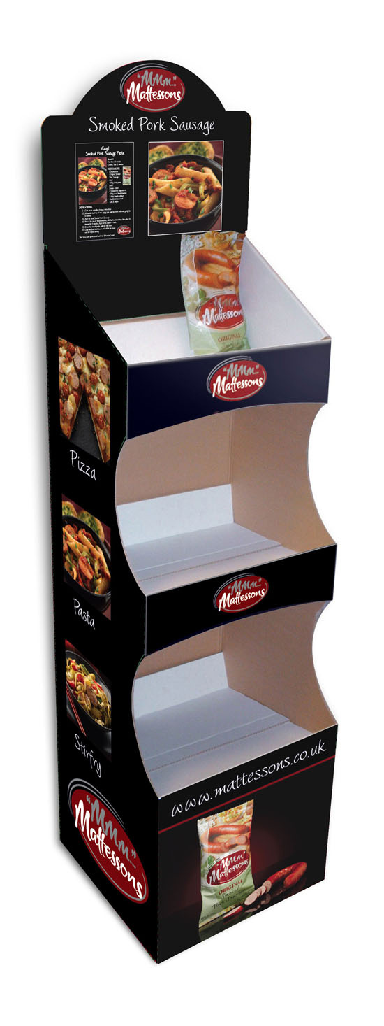 3 Tier Cardboard Display Stand