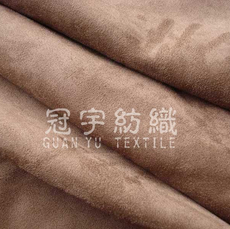 Home Textile Imitation Suede Polyester Fabric for Sofa