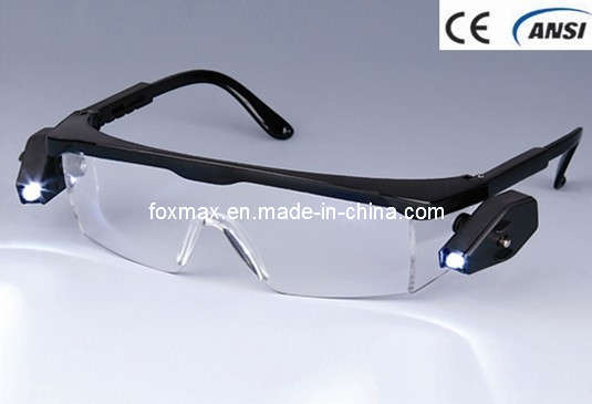 Safety Goggle, With Flexible Leg, With Two LED Light (GB014-4)