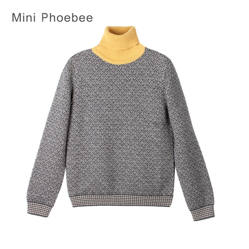 Phoebee Knitted Wool Kids Clothes Boy's Winter Sweater