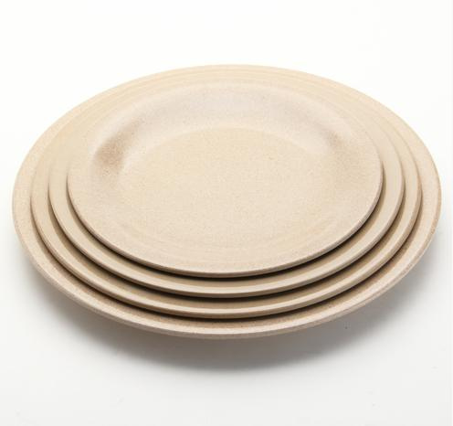 Rice Husk Fibre Tableware Round Plate