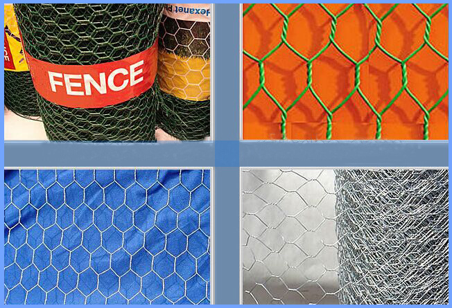 Galvanized, PVC Coated Hexagonal Wire Netting