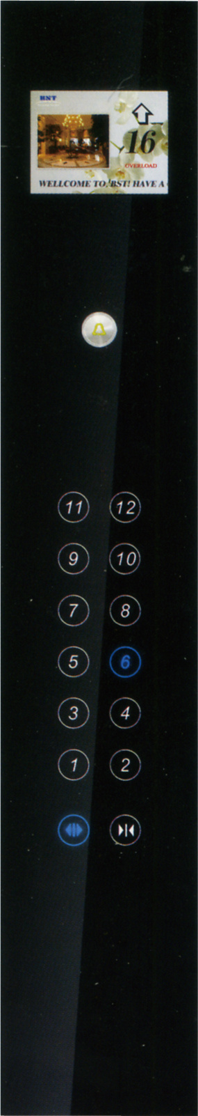 Glass Panel Faceplate with TFT/LCD Display Car Operation Panel