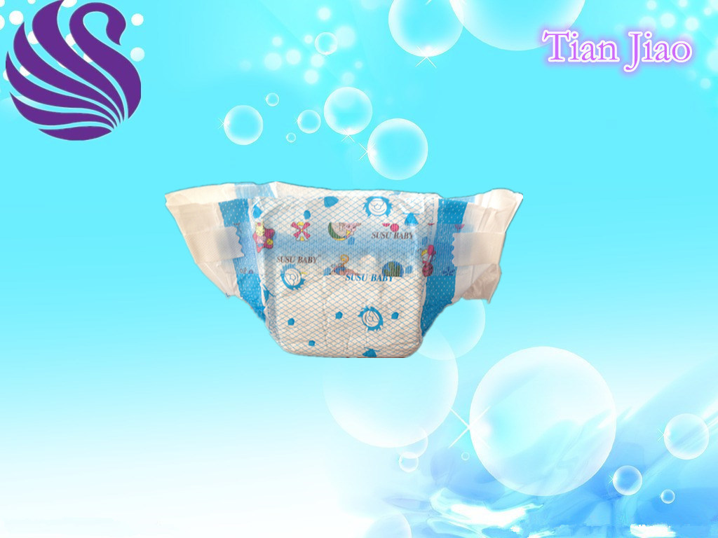 Disposable Baby Diapers with Adjustable Velcro Tape