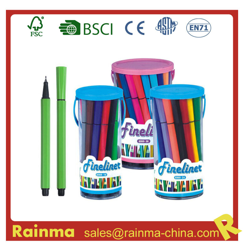 Water Color Felt Pen 12 PCS in Bucket Box