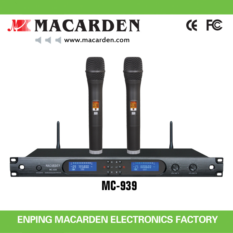 New Design UHF Wireless Microphone (MC-939)