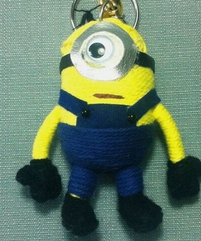 Minions Doll with Key Ring String Doll Voodoo Dolls