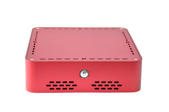 Red Aluminum PC Case Fitting Itx Motherboard (E. mini-Q6 Red)