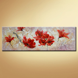 Canvas Flower Oil Painting (F-008)