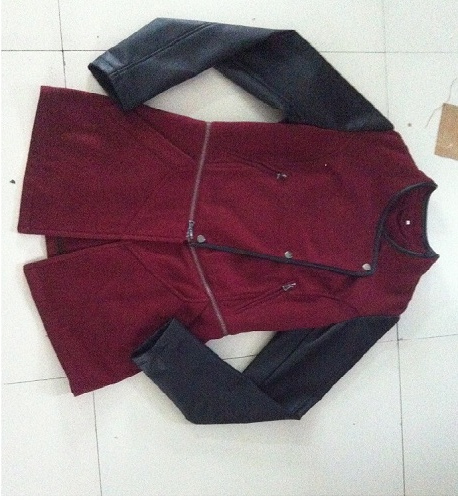 Wool +PU Jacket